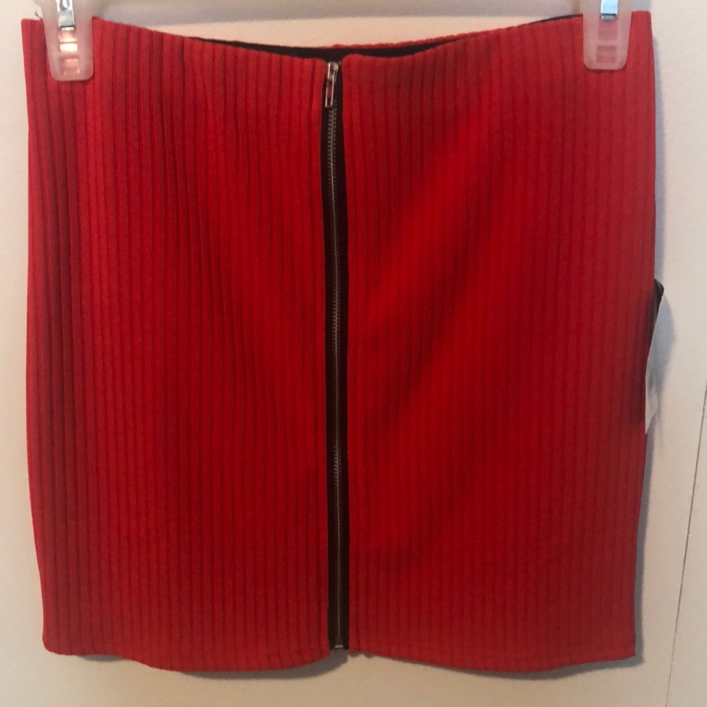 Red skirt